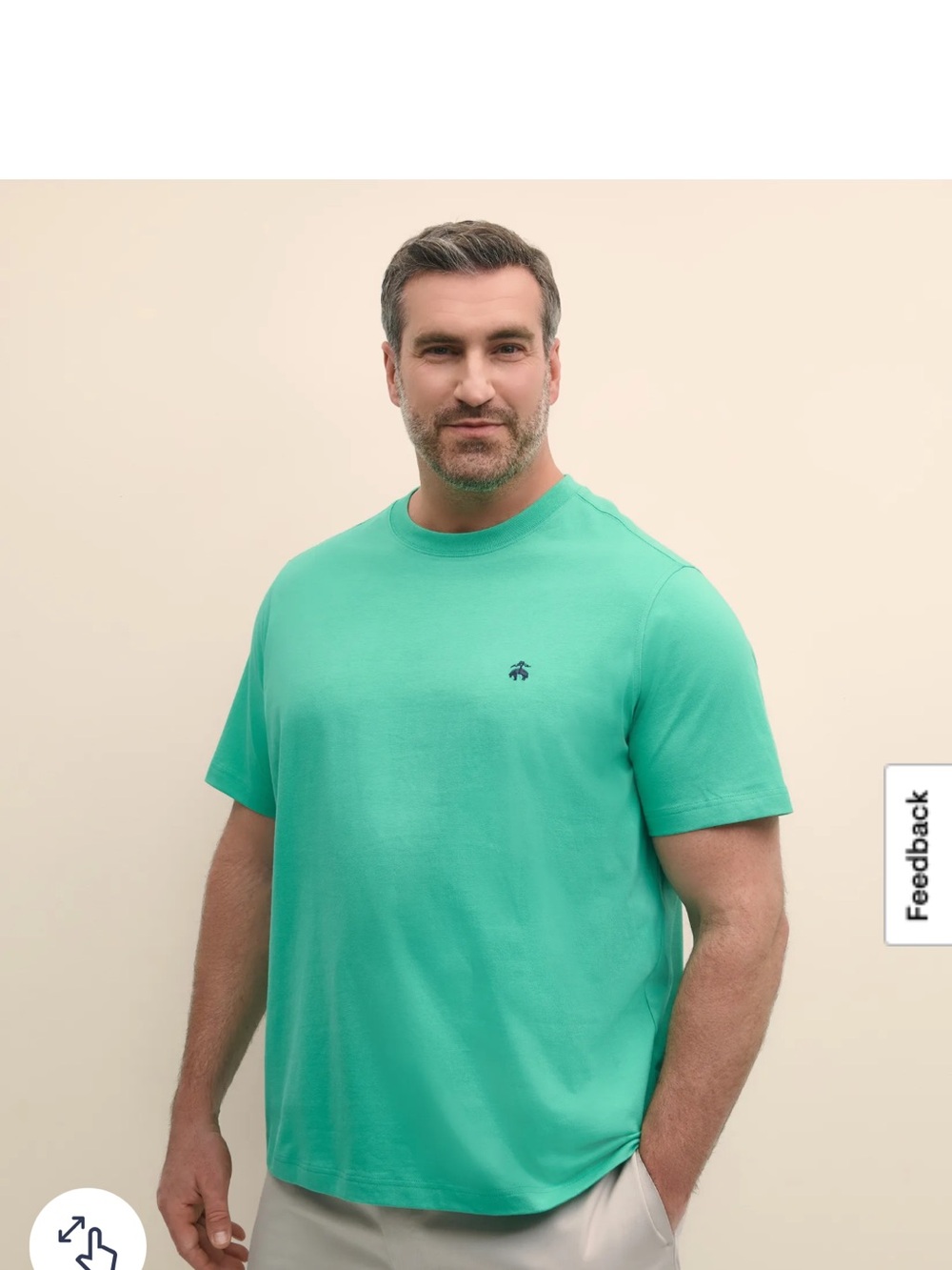 Brooks Brothers Short-Sleeve Crewneck Tee in Aqua Green Super soft